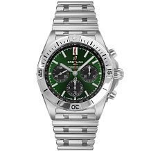 Breitling Chronomat B01 42 Bentley Steel - Green AB01343A1L1A1 11479 - фото 13212