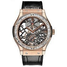 Hublot Classic Fusion Skeleton Tourbillon King Gold Baguette 45 505.OX.0180.LR.1904 11702 - фото 13797