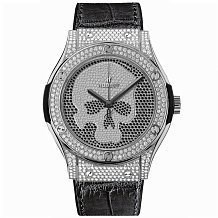 Hublot Classic Fusion Skull 45mm 511.NX.9000.LR.1704.SKULL Titanium Full Pave Watch 12108 - фото 13803