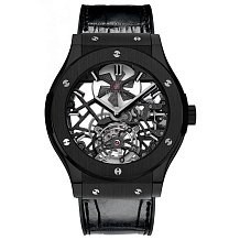 Hublot Classic Fusion Ultra-Thin Skeleton Tourbillon All Black 505.CM.0140.LR 10961 - фото 13811