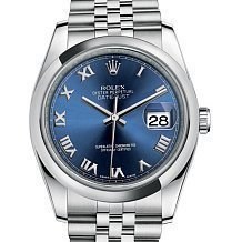 Rolex 116200 Blue Roman Jubilee Bracelet 10306 - фото 14563