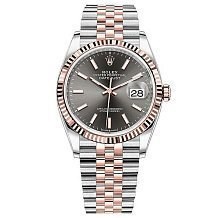 Rolex Datejust 36 Dark rhodium Chromalight Jubilee 126231 12149 - фото 14806