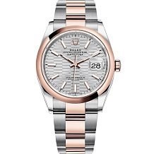 Rolex Datejust 36 Everose Rolesor Oyster bracelet 126201-0034 12984 - фото 14815