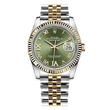 Rolex Datejust 36 Olive green set with diamonds Jubilee 126233 11309 - фото 14818