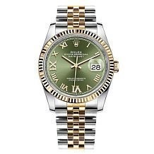 Rolex Datejust 36 Olive green set with diamonds Jubilee 126233 12582 - фото 14819