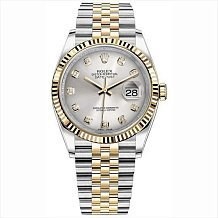 Rolex Datejust 36 Steel and Gold Yellow Gold Fluted Bezel 116233 11110 - фото 14822