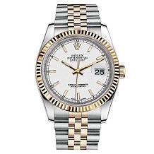 Rolex Datejust 36 white index dial Jubilee 116233 12474 - фото 14824