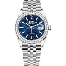 Rolex Datejust 36 White Rolesor Diamonds Jubilee bracelet 126284RBR-0041 12629 - фото 14835