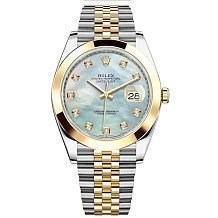 Rolex Datejust 41 126303 White mother-of-pearl set with diamonds JB 11451 - фото 14916