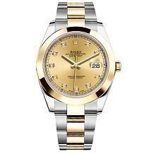 Rolex Datejust 41 26303 Champagne set with diamonds Oyster Bracelet 10854 - фото 14946