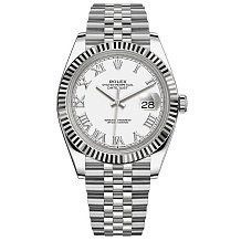 Rolex Datejust 41 White Rolesor Jubilee 126334 White Roman 12633 - фото 14965