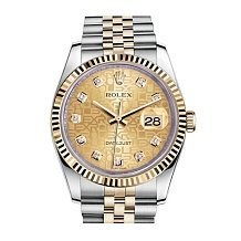 Rolex Datejust Lady Steel Yellow Gold 36mm 116233-Champagne-Jubilee-Diamond-Jubilee 27710 12288 - фото 15140