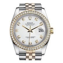 Rolex Datejust Lady Steel Yellow Gold 36mm 116243-White-Dial-Diamond-Jubilee 21651 10821 - фото 15151