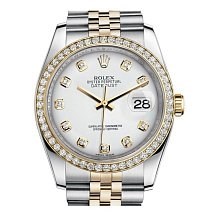 Rolex Datejust Lady Steel Yellow Gold 36mm 116243-White-Dial-Diamond-Jubilee 21651 12126 - фото 15152