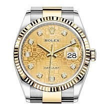 Rolex Datejust Lady Steel Yellow Gold 36mm 126233-0034 12059 - фото 15154