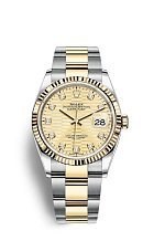 Rolex Datejust Lady Steel Yellow Gold 36mm 126233-0046 12073 - фото 15161