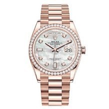 Rolex Day Date Ladies White mother-of-pearl set with diamonds 128345RBR 10539 - фото 15200