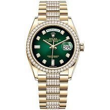 Rolex Day-Date 36 Yellow gold Bezel set with diamond President Bracelet 128348rbr-0036 12960 - фото 15222