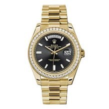 Rolex Day-Date II Black set with diamonds 228348RBR 11039 - фото 15323