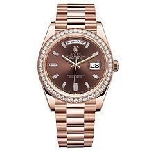 Rolex Day-Date II Chocolate set with diamonds 228345RBR 10462 - фото 15325