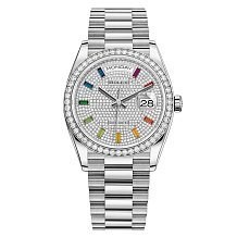 Rolex Day-Date Ladies Diamond-paved rainbow sapphires 128349RBR 11670 - фото 15338