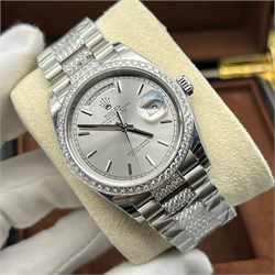 Часы Rolex Day-Date 36 White gold Bezel set with diamond President Bracelet 128349rbr-0013 020650 10036 - фото 255