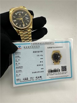 Часы Rolex Day-Date 40 mm yellow gold 228238 Black set with diamonds 020530 10065 - фото 553