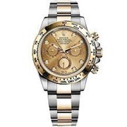 Daytona Steel and Yellow Gold 116503 Champagne set with Diamonds 12283