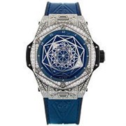 Hublot Big Bang Sang Bleu Titanium Pave 45mm 415.NX.7179.VR.1704.MXM18 12501