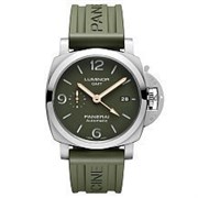 Panerai 2020 PAM1056 Luminor 1950 GMT Green Dial 44mm Automatic Stainless Watch 10555