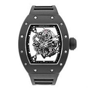 Richard Mille RM 055 Bubba Watson Black Ceramic Edition on Black Rubber 11495