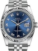 Rolex 116234 Blue Roman Jubilee Bracelet 10607