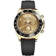 Rolex Cosmograph Daytona Yellow Gold Black Cerachrom 116518LN Champagne-colour set with diamonds 12957