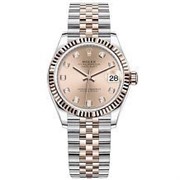 Rolex Datejust 31 Everose Rolesor Fluted Jubilee 278271-0024 12436