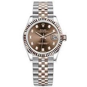Rolex Datejust 31 Everose Rolesor Fluted Jubilee 278271-0028 12700