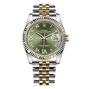 Rolex Datejust 36 Olive green set with diamonds Jubilee 126233 11309
