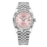 Rolex Datejust 36 Pink set with diamonds Roman VI and IX 126234 11227
