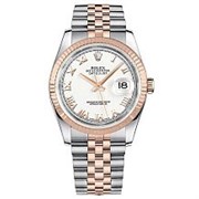 Rolex Datejust 36 white Roman dial Jubilee 116231 10138