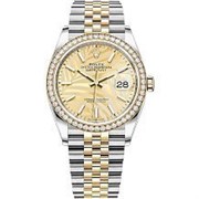 Rolex Datejust 36 Yellow Rolesor Diamonds Jubilee bracelet 126283RBR-0023 12989