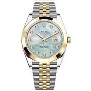 Rolex Datejust 41 126303 White mother-of-pearl set with diamonds JB 11451