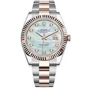 Rolex Datejust 41 126331 White mother-of-pearl set with diamonds 12035