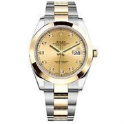 Rolex Datejust 41 26303 Champagne set with diamonds Oyster Bracelet 10854