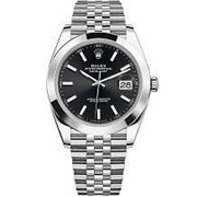 Rolex Datejust 41 Steel Smooth Bezel Jubilee 126300 Black 11620