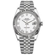 Rolex Datejust 41 White Rolesor Jubilee 126334 White Roman 12633