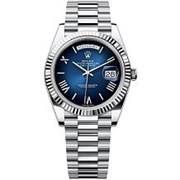Rolex Day-Date 40 mm Platinum Fluted bezel President bracelet 228236-0024 11148