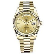 Rolex Day-Date 40 mm yellow gold 228238 Champagne-colour set with diamonds 12377