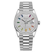 Rolex Day-Date Ladies Diamond-paved rainbow sapphires 128349RBR 11670