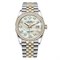 Rolex Datejust 36 White mother-of-pearl set with diamonds 126283RBR 12834 - фото 14831