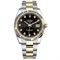 Rolex Datejust 41 126333 Black set with diamonds Oyster Bracelet 10633 - фото 14934