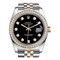 Rolex Datejust Lady Steel Yellow Gold 36mm 116243-Black-Dial-Diamond-Jubilee 21655 11870 - фото 15148